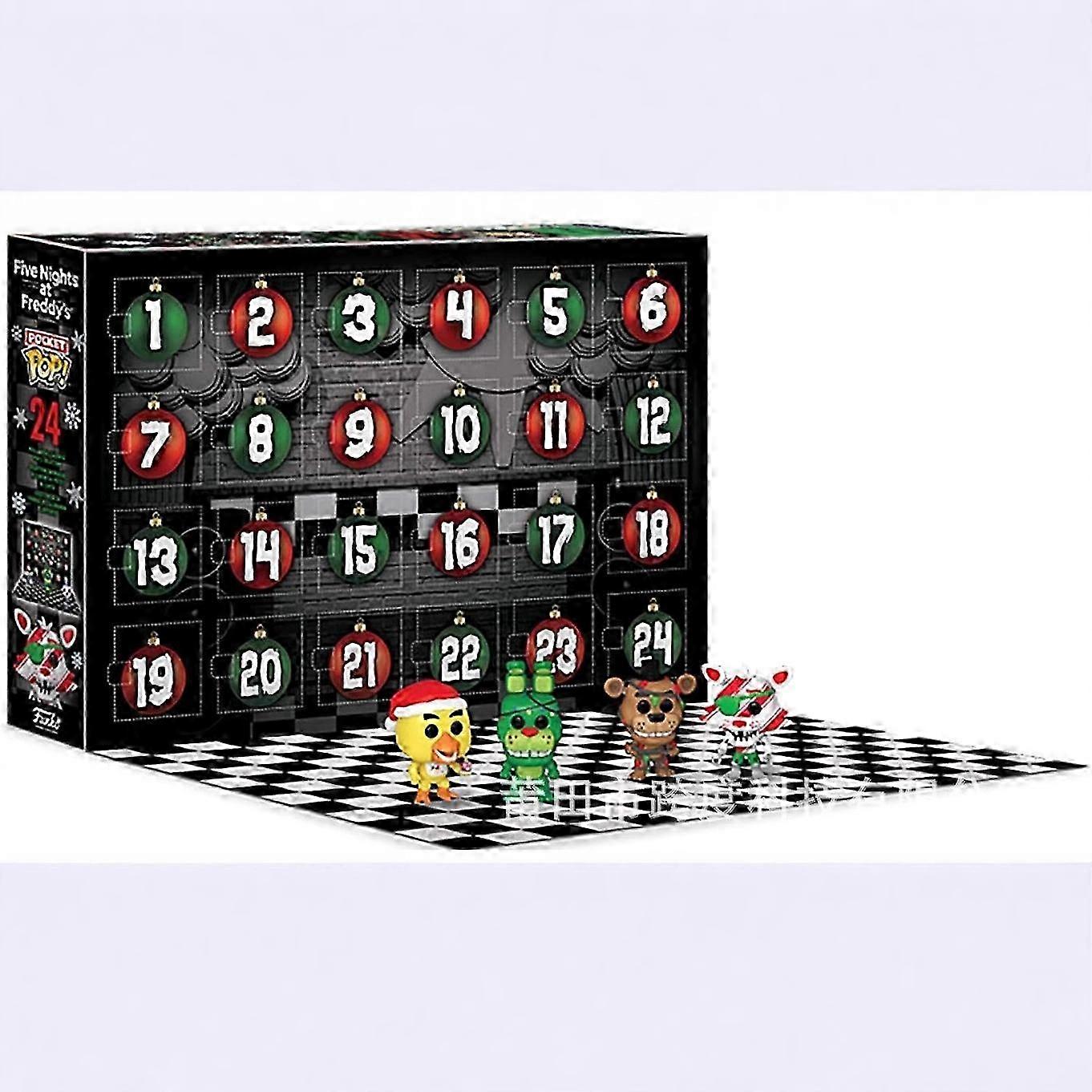 Adventný kalendár Five Nights at Freddy's (FNAF) �C 24 dielikov s lupienkami! 26 s, vianočný darček s odpočítavaním