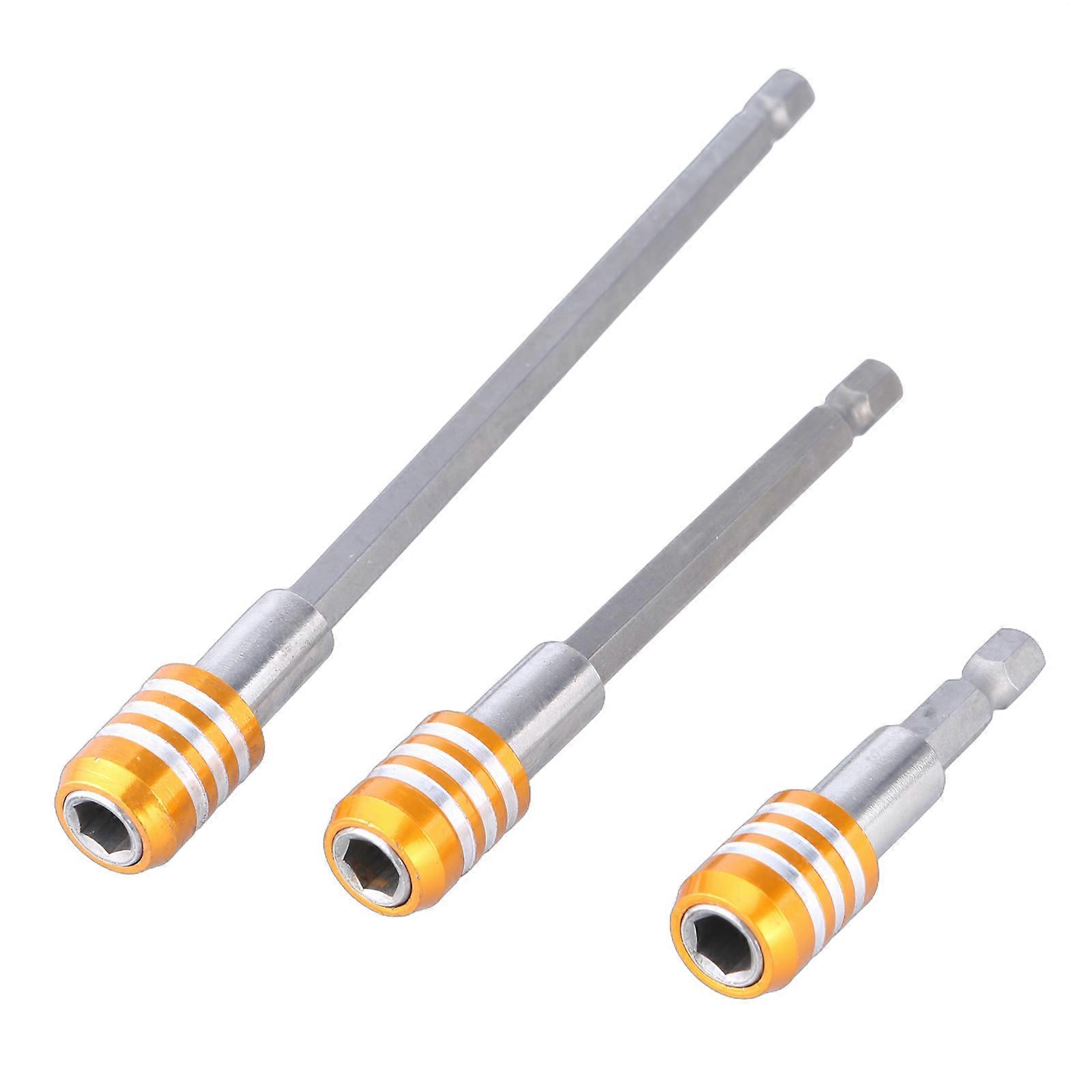 Magnetic Screwdriver Extension Bit Tips Holder 1/4inch Hexagon Shank Set Drill Bit Adapter Extension 60/100/150mm Multicolor