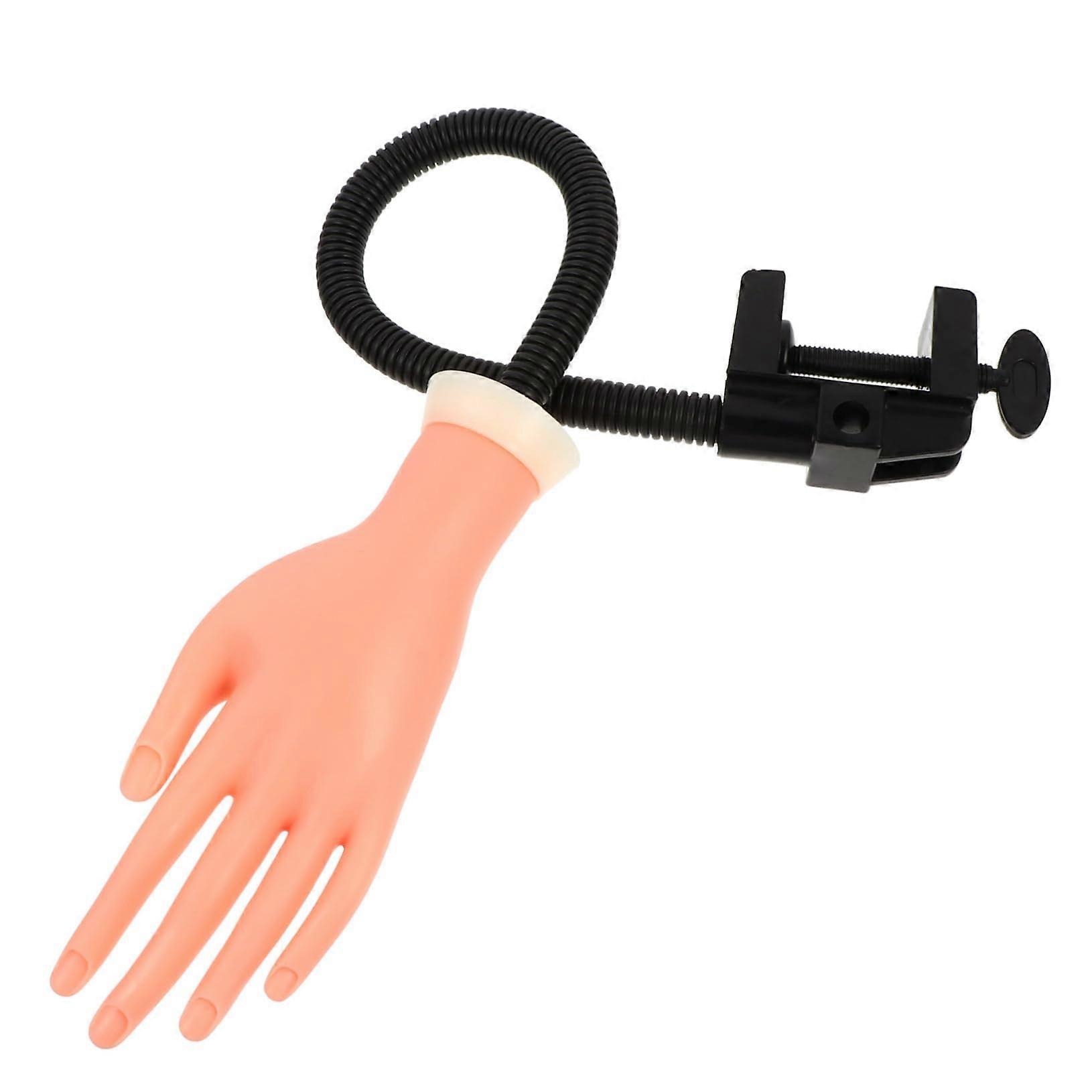 Practice Hand for Nail Art with Realistic Movable Joints for Manicure Training Beginners and Pros