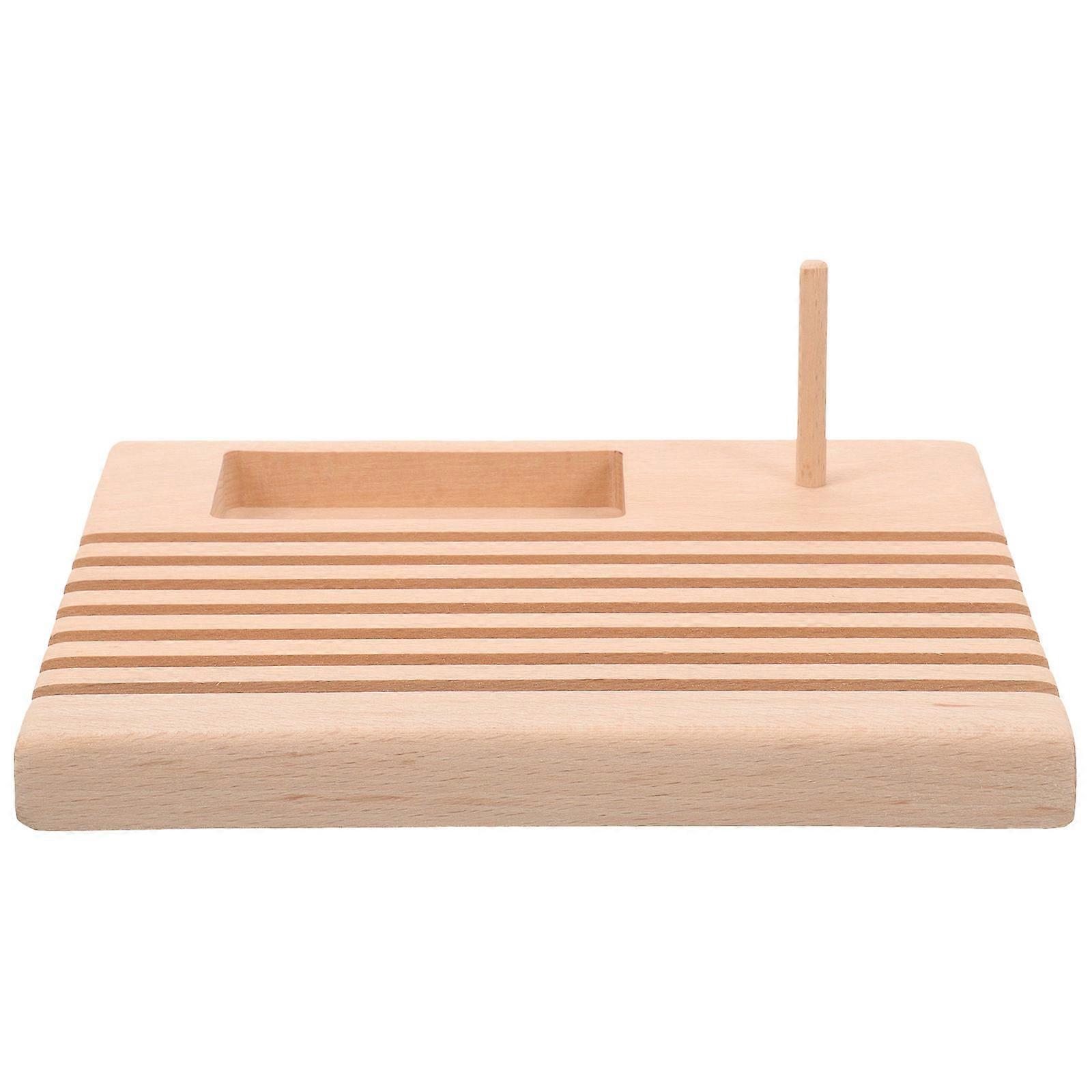 Wooden Spool Holder for Sewing Thread Organizer 3Pcs Convenient Set