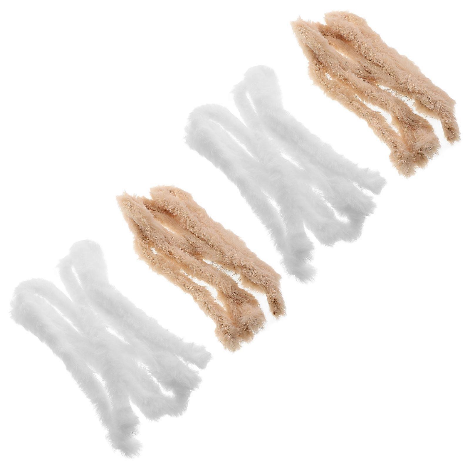 Fuzzy Craft Sticks Fluffy Pipe Cleaners for Art Decorations 4Pcs Pack