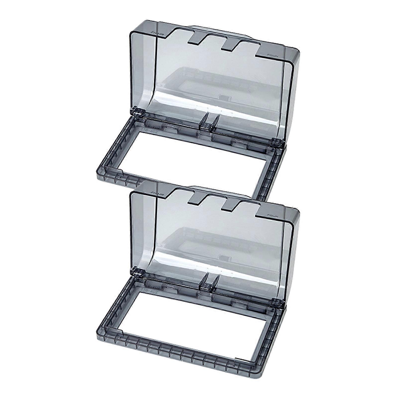 Transparent Outlet Cover for Bathroom Socket Protection 6Pcs Set