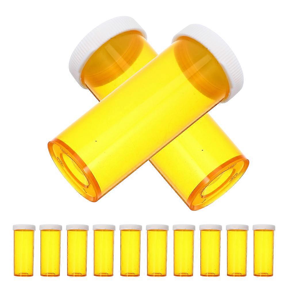 Travel Pill Container Plastic Medicine Bottle for Storage Use 12Pcs