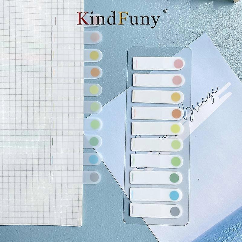 200Pcs Self Adhesive Index Tabs Page Markers Transparent Waterproof Sticky Notes for Classifying Files Flags Planner Stickers