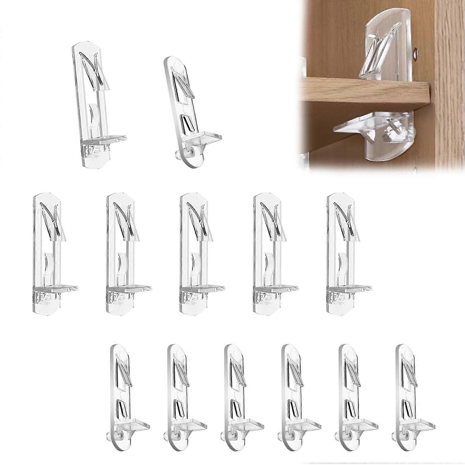 30pcs Plastic Locking Shelf Pins with Secure SelfLocking Design for Kitchen Cabinets and Bookcases