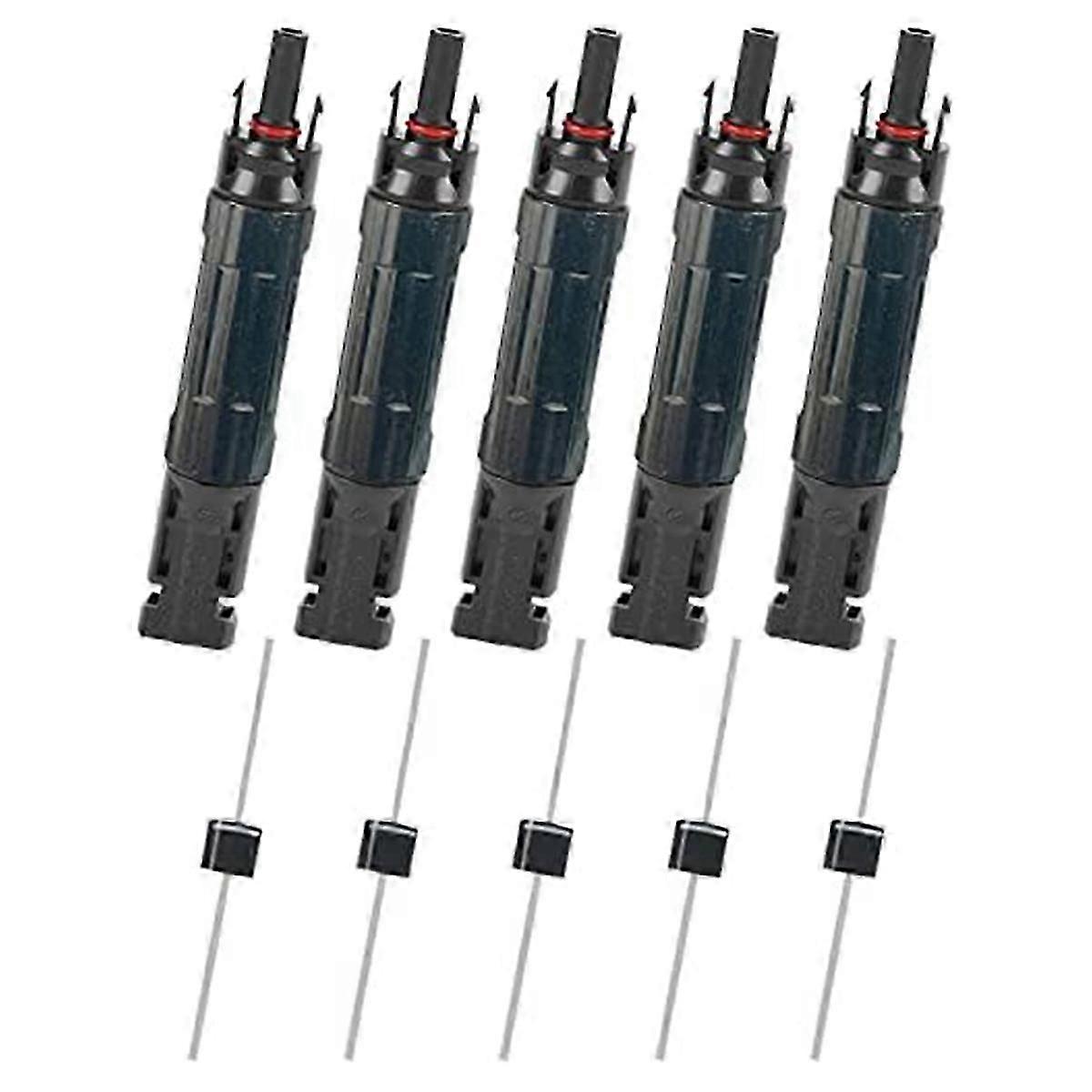 5 PCS PV Solar Panel Connector Male/Female 15A