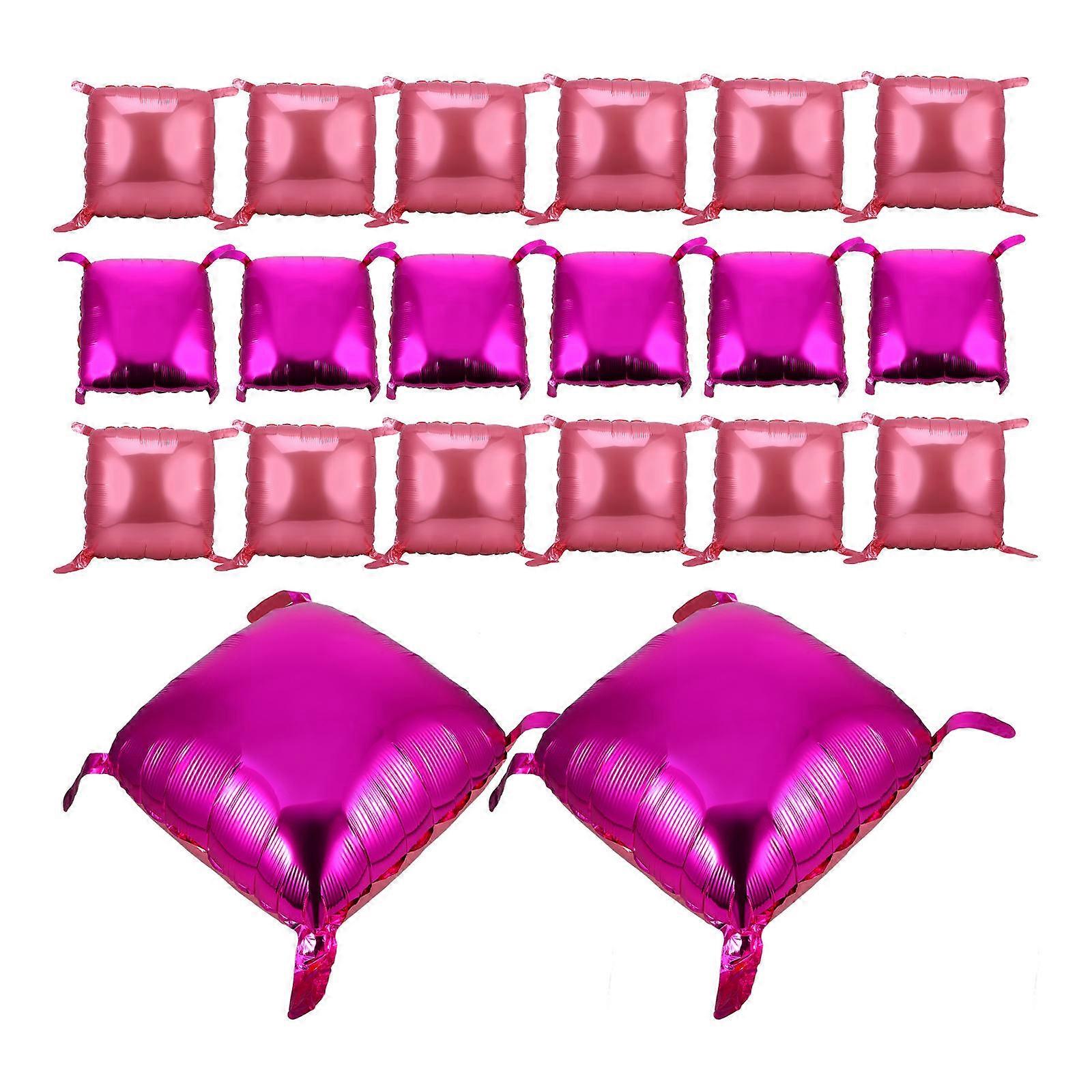 Square Balloon Party Decoration Foil Balloon with Tail 50Pcs Set
