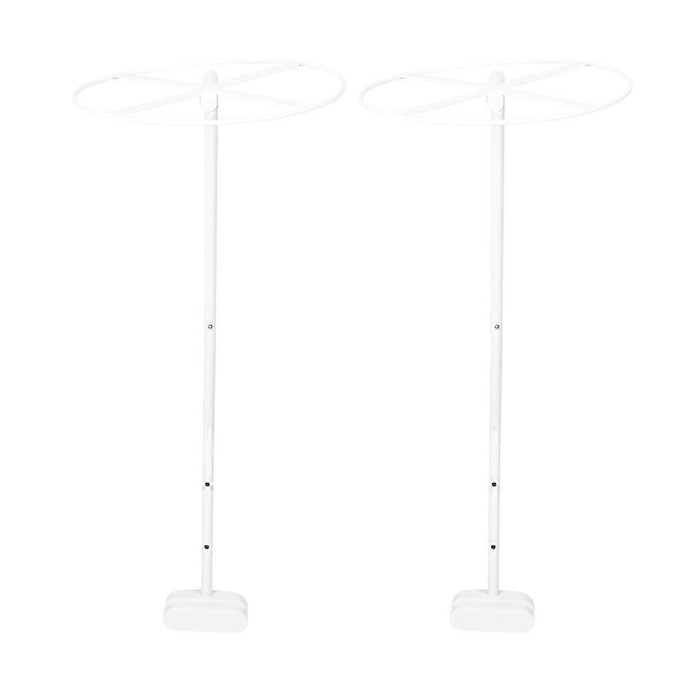 White Steel Canopy Support Rods for Secure Bedding 2Sets