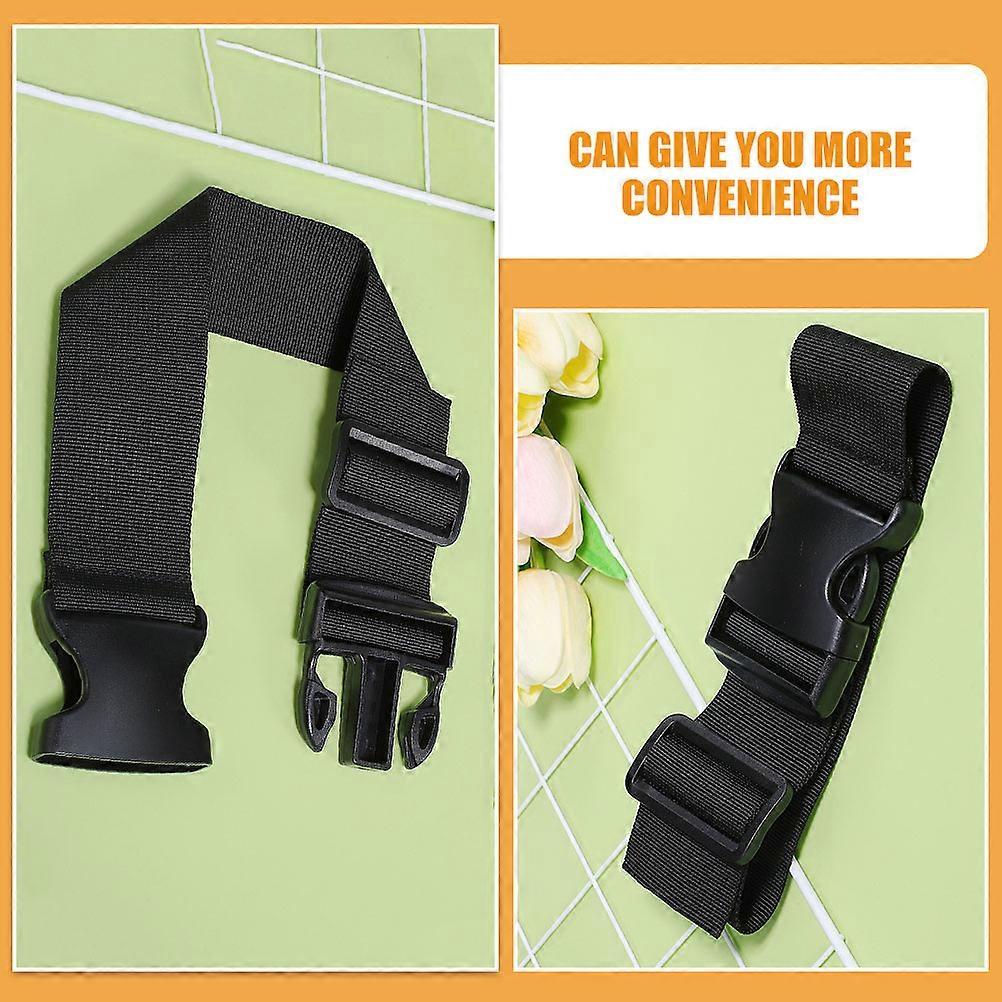 Black Nylon Buckle Straps for Sleeping Bag Securing Function 4Pcs