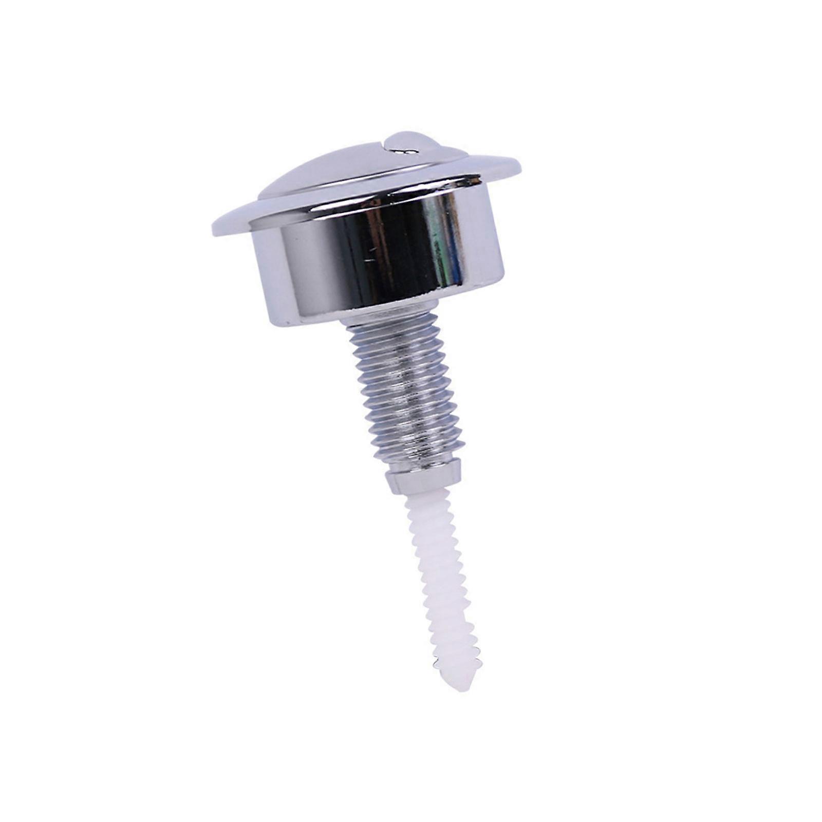 Water Saving Double Flush Toilet Button Water Efficient Button Upgrades for Quick Replacement on Tank Top Press Switches  electroplated silver