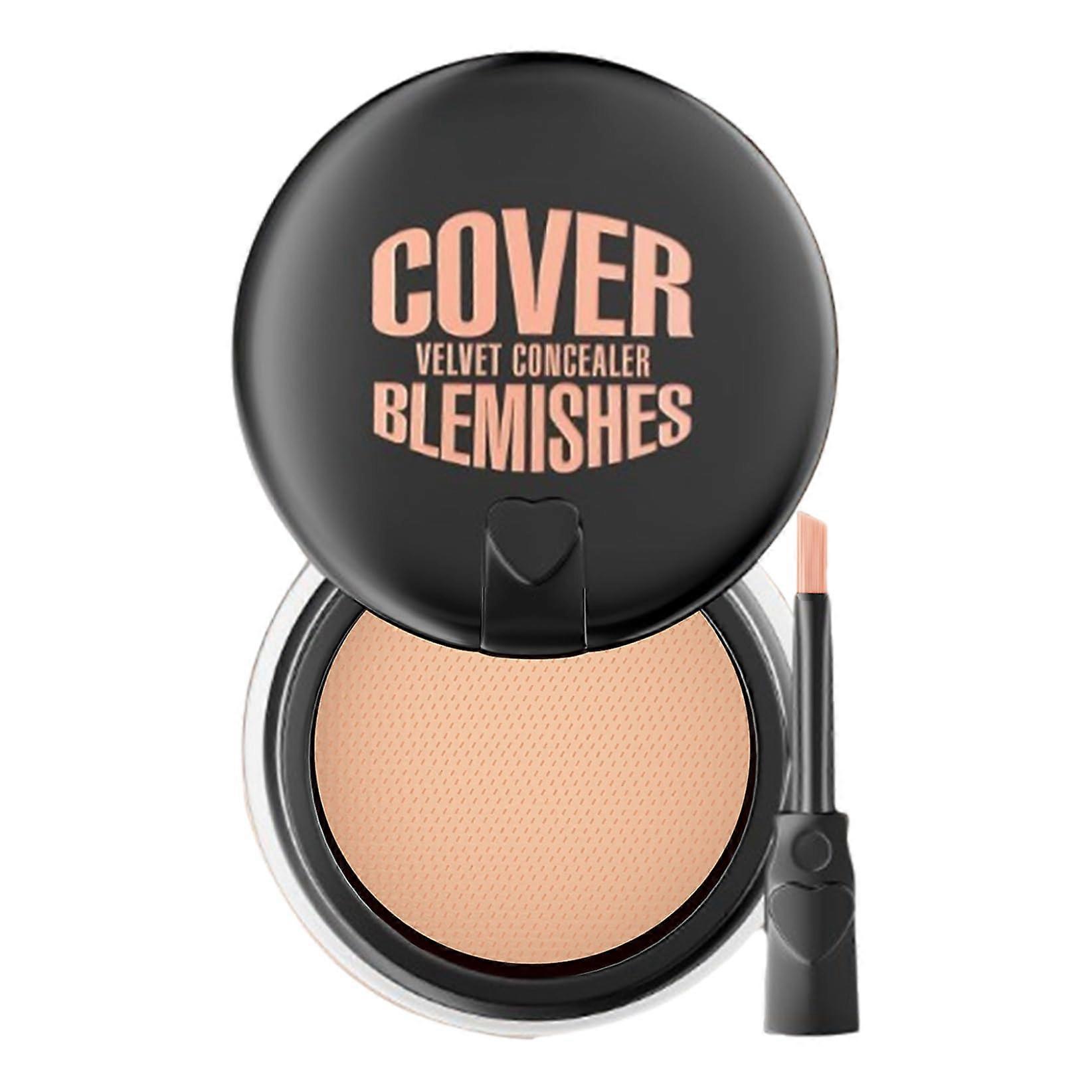 Waterproof Full Coverage Cream Concealer Longwear Smudge Proof Dark Nude for Under Eye