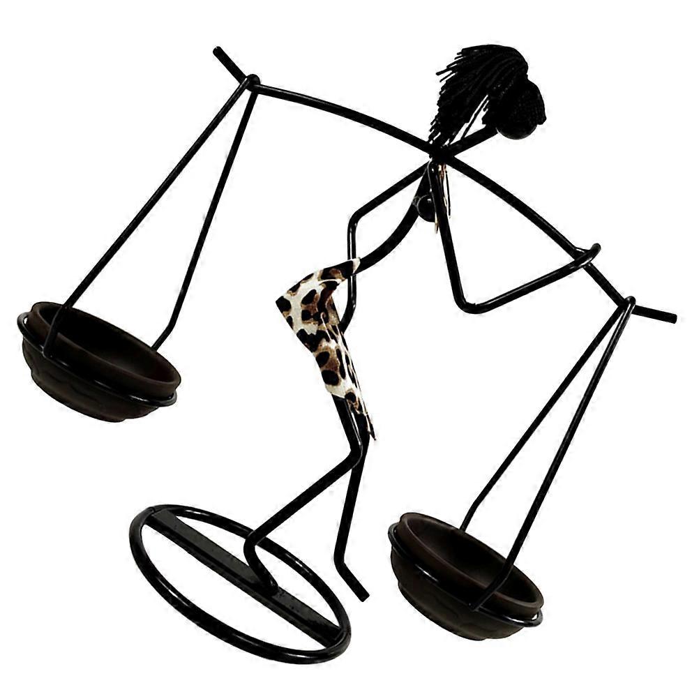 African Style Tea Light Candle Holder for Decor with Desktop Candlestick