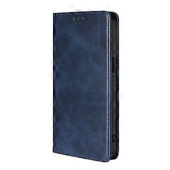 Case For Iphone 13 Pro Max Blue Spot Simple Card Slot Leather No14216