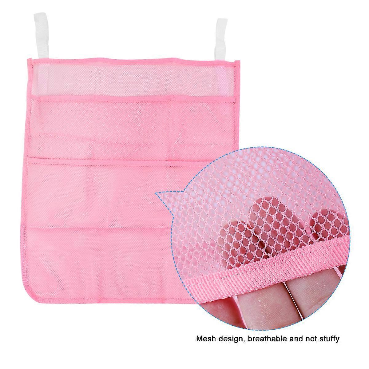 Hanging Pouch Storage Bag for Diapers Clothes Use Pink