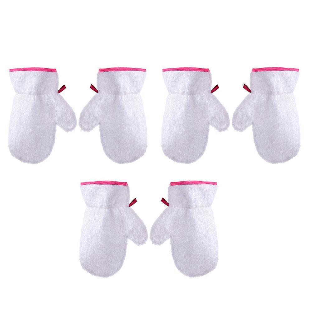 Practical Cleaning Gloves for Protection 6Pcs White Microfiber Gloves