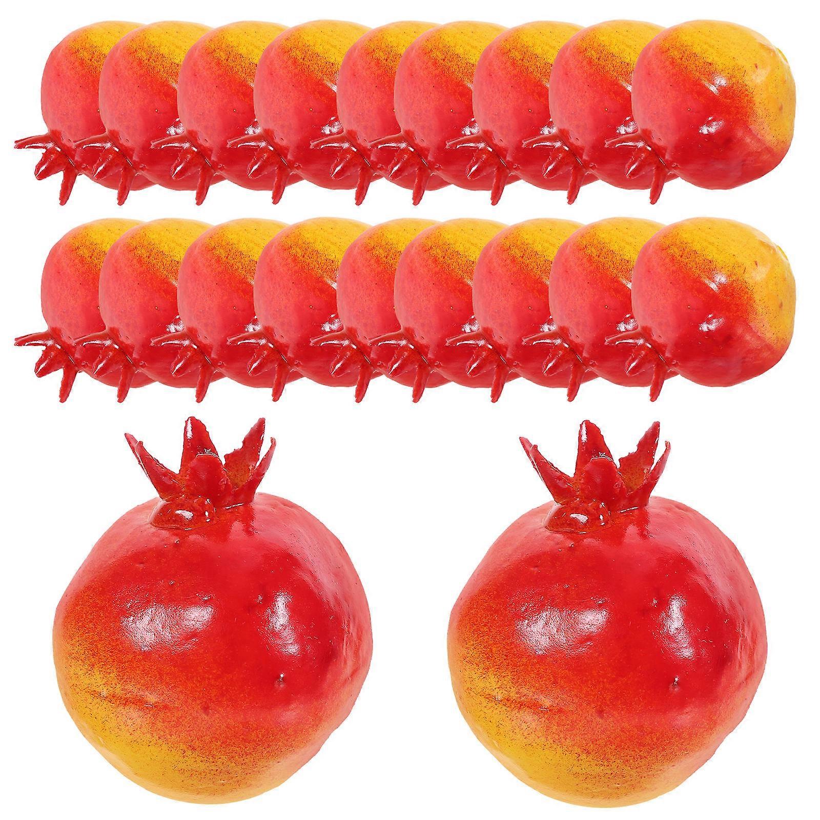 Simulation Pomegranate Artificial Mini Models for Decoration 60Pcs Foam