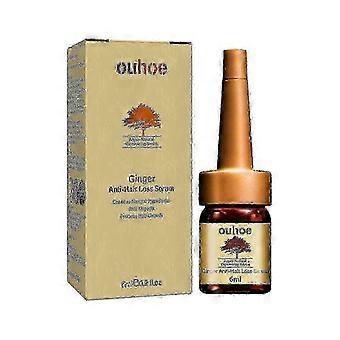 OUHOE Ginger Anti-Hair Loss Serum, Återfukta Torr Kortvarig Essens Näring Stark Reparation Hai 2025