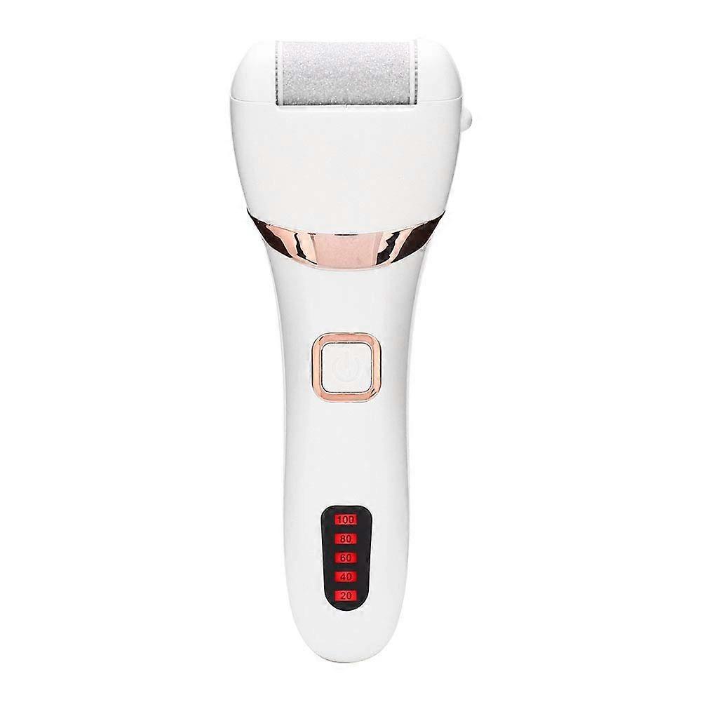 Electric Foot Callus Remover Rechargeable Waterproof with LED Display, TwoSpeed Adjustable, Replaceable Heads