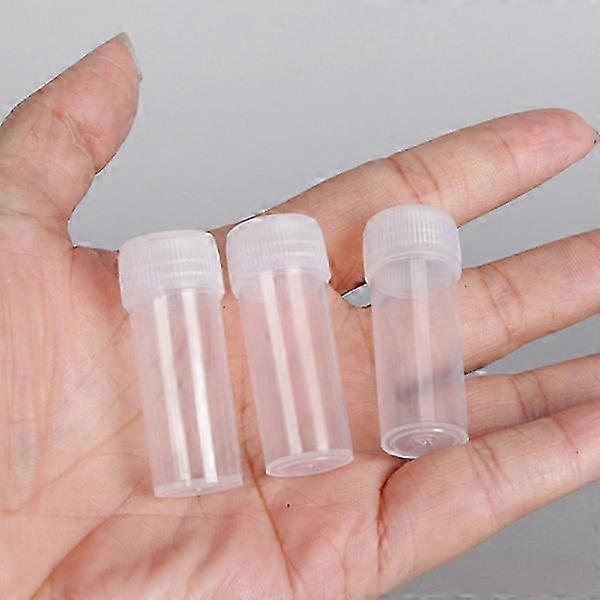 Powder Storage Bottles, PE Material, 42mm Height 15mm Inner Diameter, 20-Pack