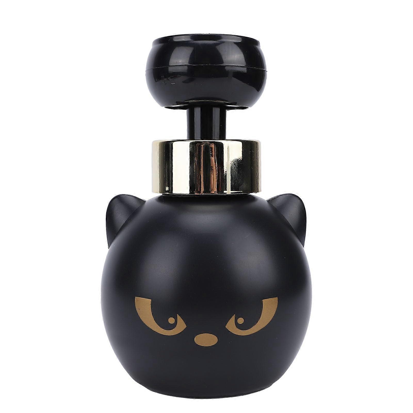 Cat Shaped Foaming Soap Dispenser, Refillable ABS Pump Bottle for Bathroom or Kitchen, Black