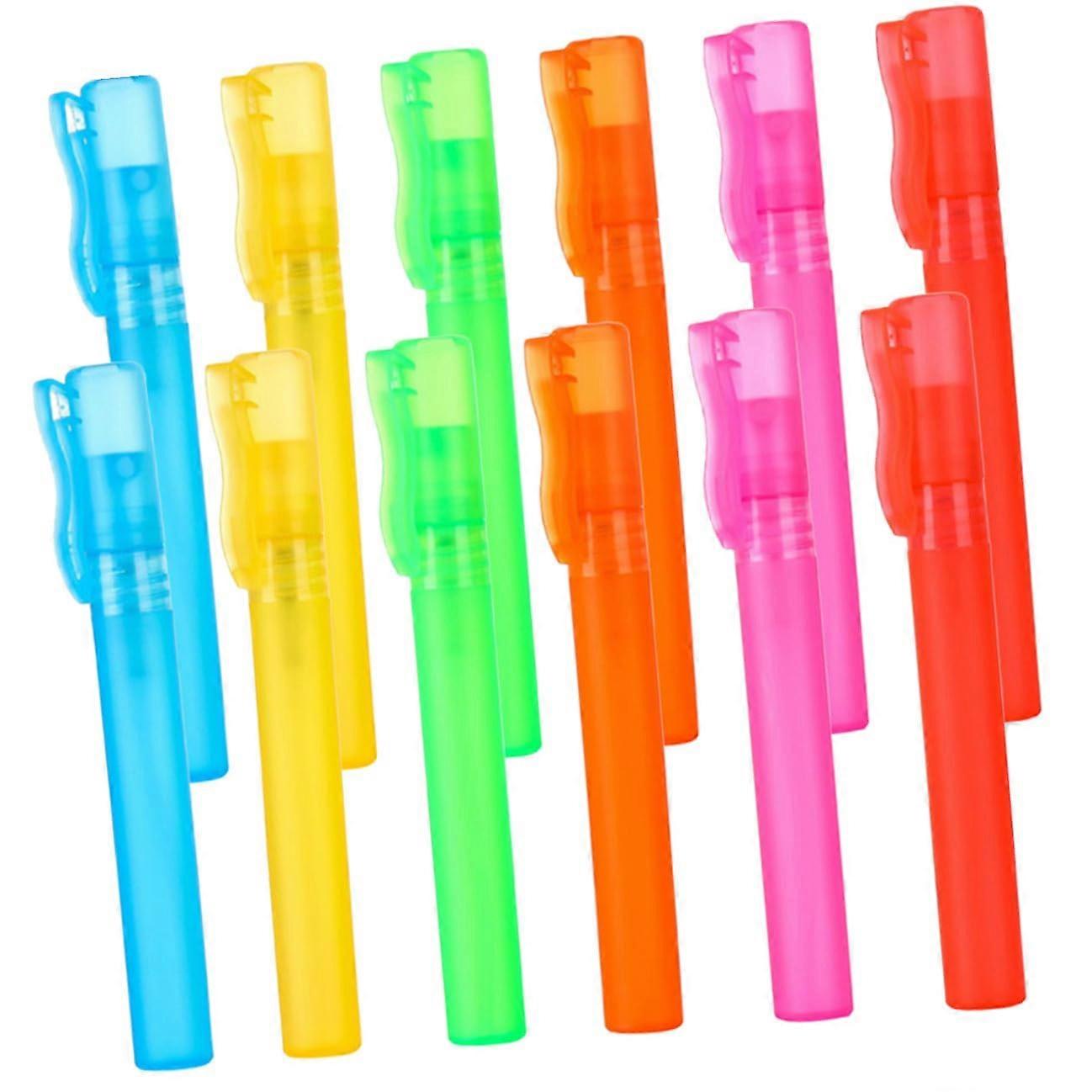 12Pcs Travel Perfume Atomizer Set, Mini Refillable Pen Shape Fragrance Spray Bottles