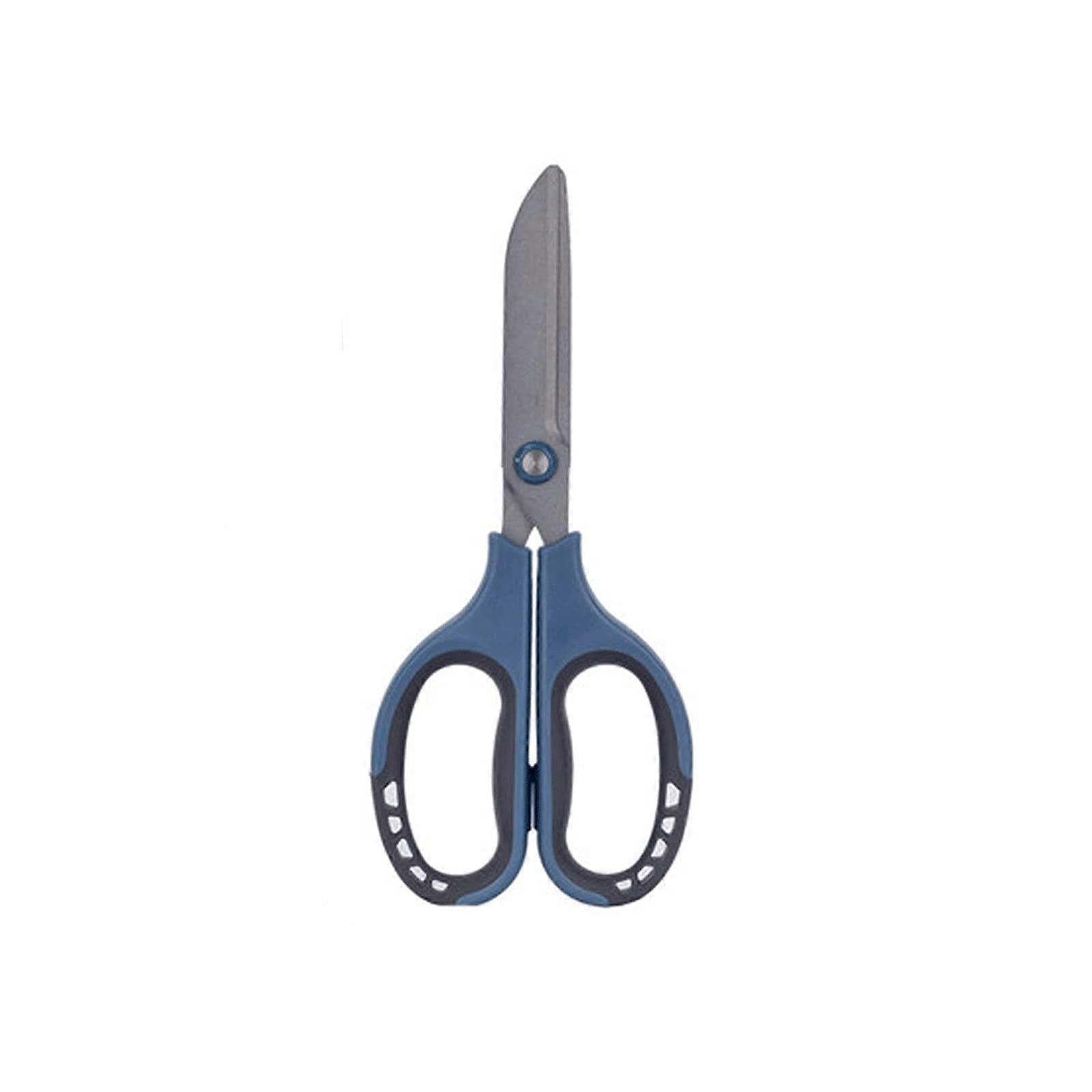 Kitchen Scissors with Nonstick Sharp Blades and Ergonomic Soft Grip for Ambidextrous Use Blue