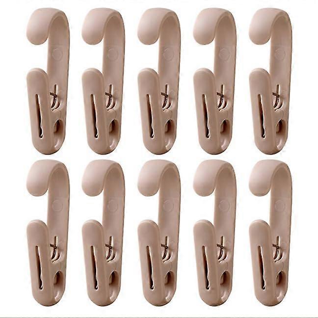 10Pcs Laundry Hooks with Clips Heavy Duty RustResistant Closet Organizer for Clothes Boots Towels