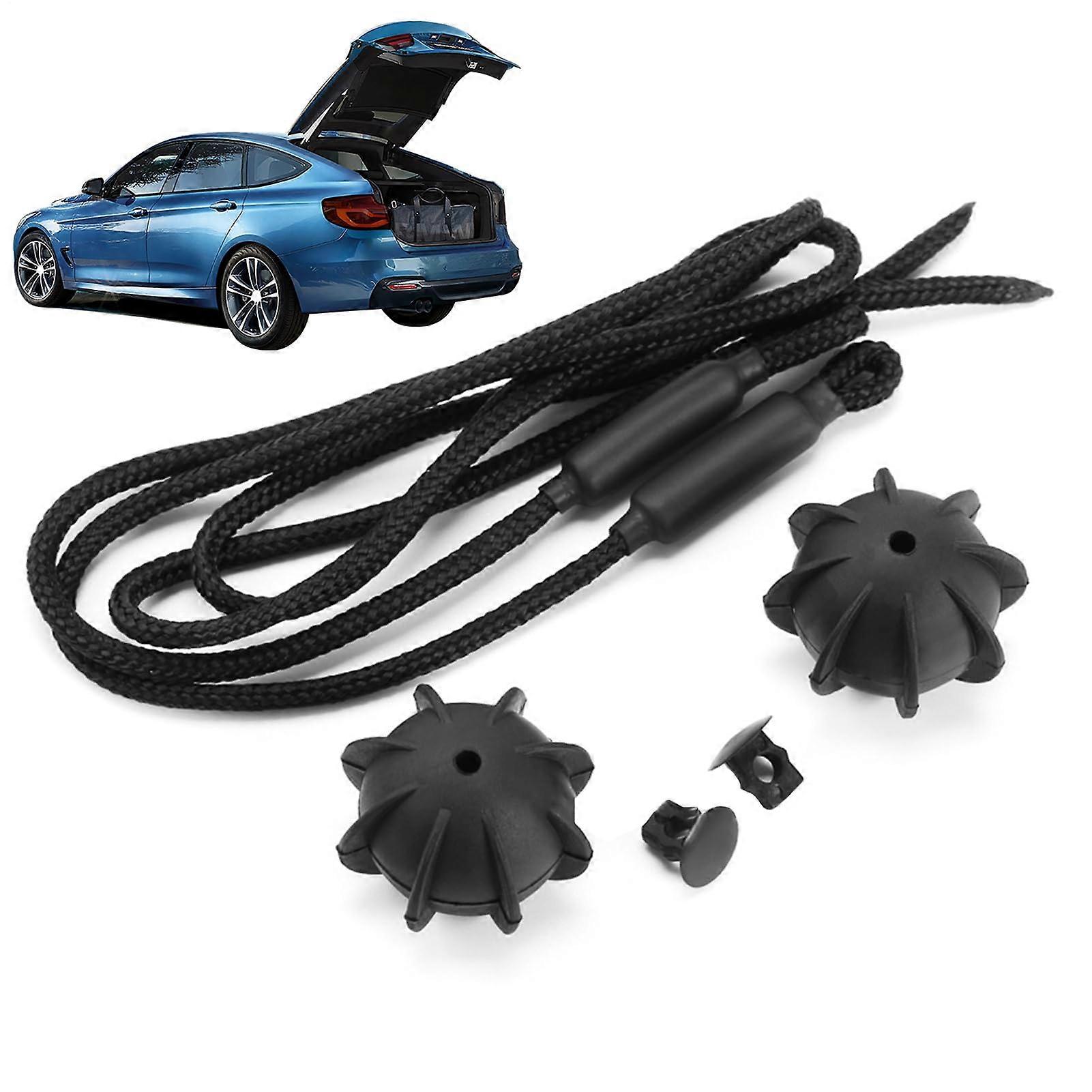 Car Parcel Shelf Strap Elastic Nylon for Sedan, WearResistant Trunk Cargo Net Strap Quick Install