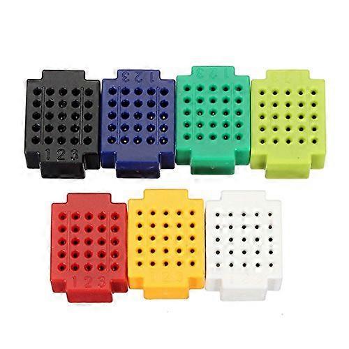 70Pcs Mini Solderless Breadboard Kit, 7 Colors Zy25 PCB Board Set for Easy Prototyping