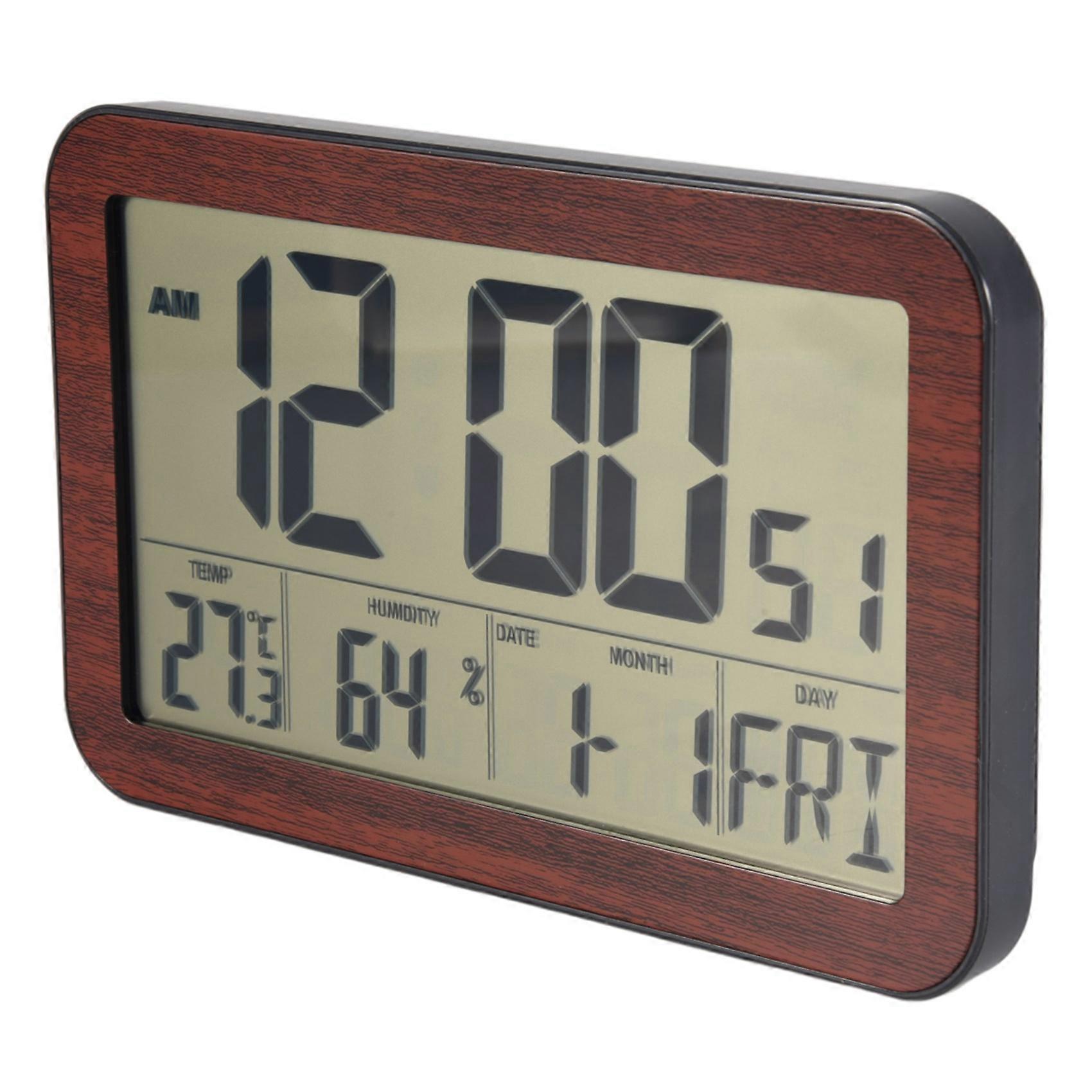 Large Screen Digital Wall Clock Home Electronic Wall Clock Student Electronic Alarm Clock Digital Display Desk Clock B