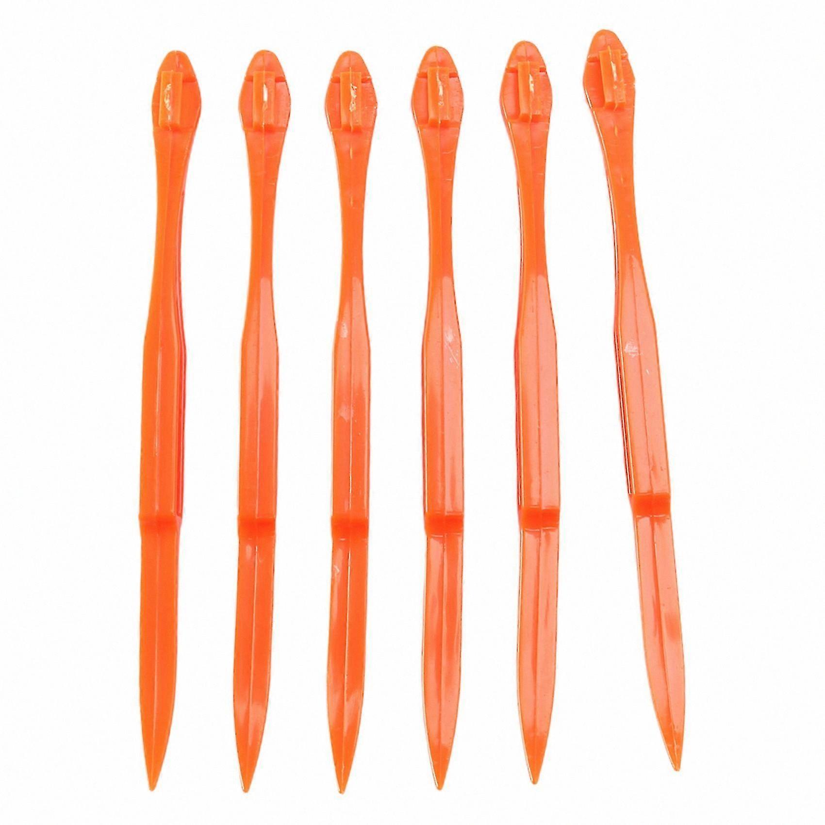 6PCS Bright Orange Citrus Peeler Set, Easy Kitchen Tool for Peeling Oranges