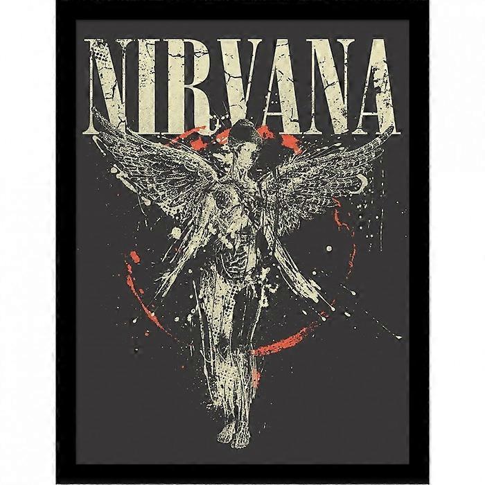 Nirvana Wings Logo Framed Poster