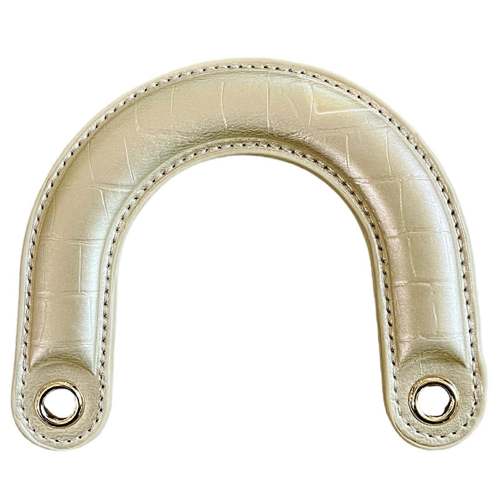 Stylish Curved PU Bag Handle Strap with Comfortable Grip for DIY Handbag Replacement
