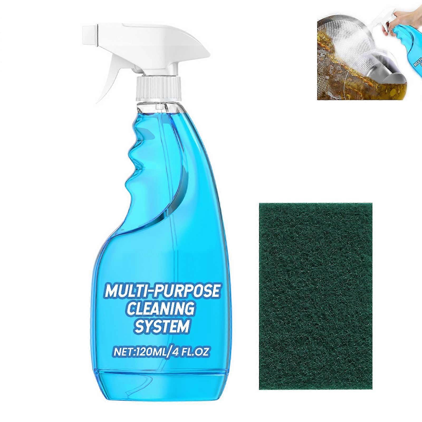 Foam Spray Cleaner All Purpose Powerful Kitchen Degreaser Multi Surface Grease Remover 1 Set