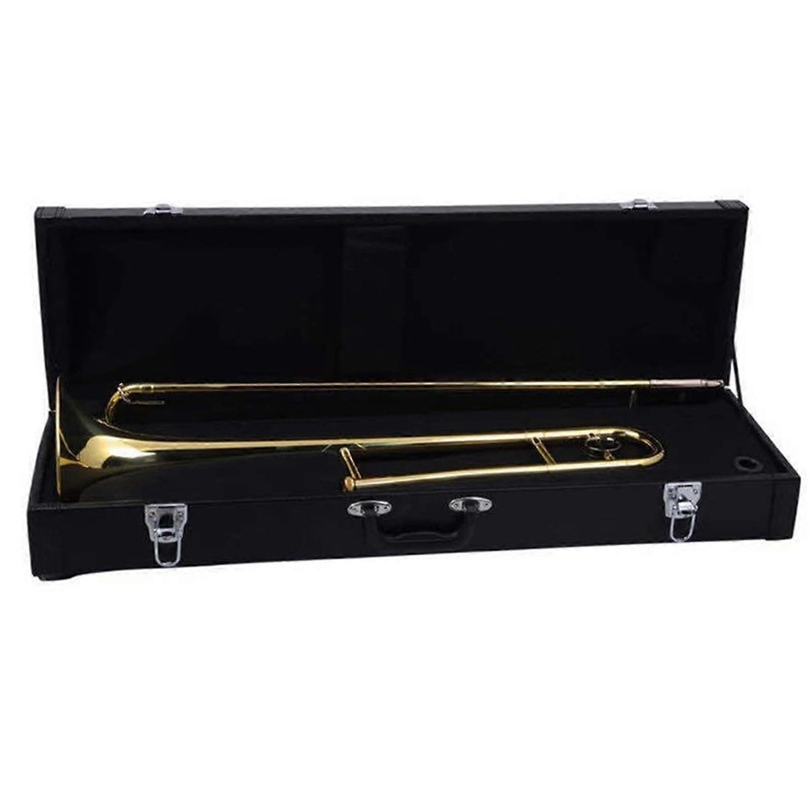 B Flat Tenor Trombone for Beginners with Clear Tone, Lightweight Student Design for Band Practice