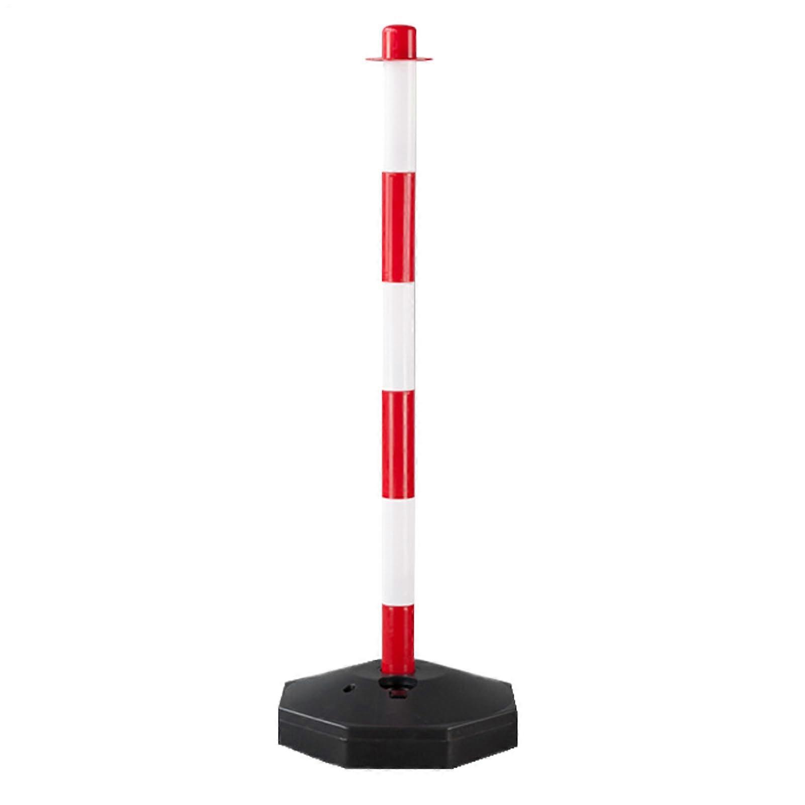 Adjustable Height Traffic Delineator Post with Reflective Strips for Road Safety and Construction