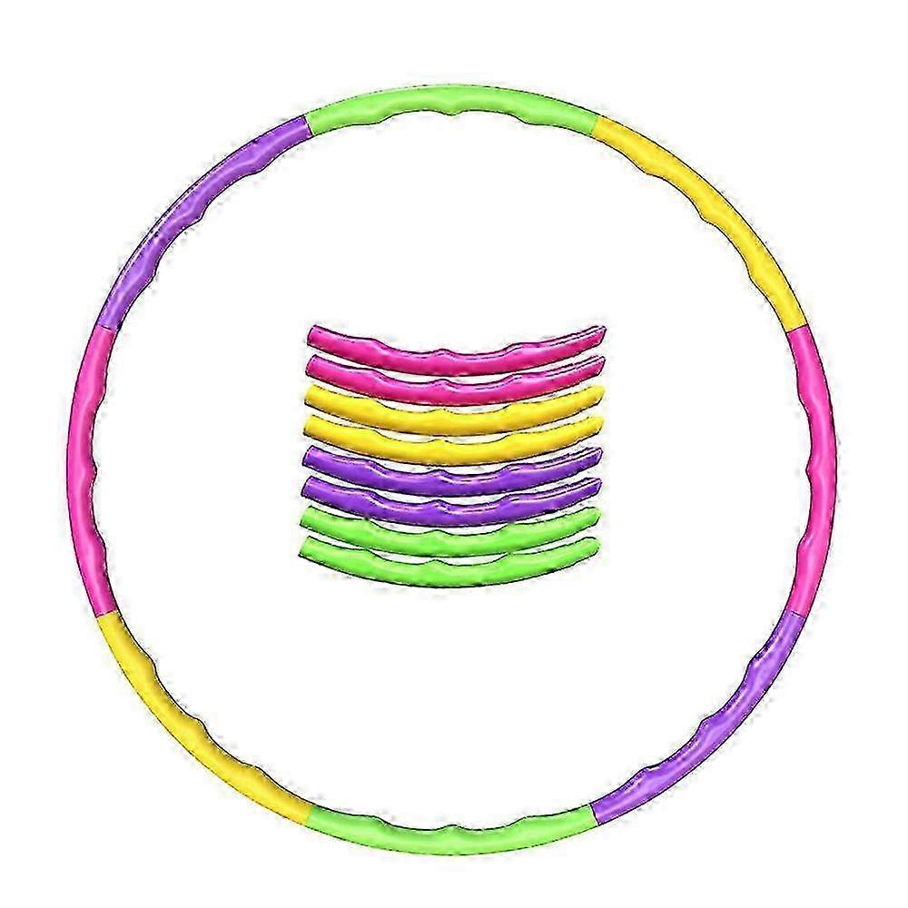 Detachable Plastic Hula Hoops Exercise Equipment Active Toys Adjustable Rings