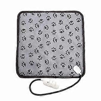 Adjustable Heated Mat for Pets, Waterproof Chew-Resistant Steel Cord, 45cm x 45cm Large Size for Dogs & Cats