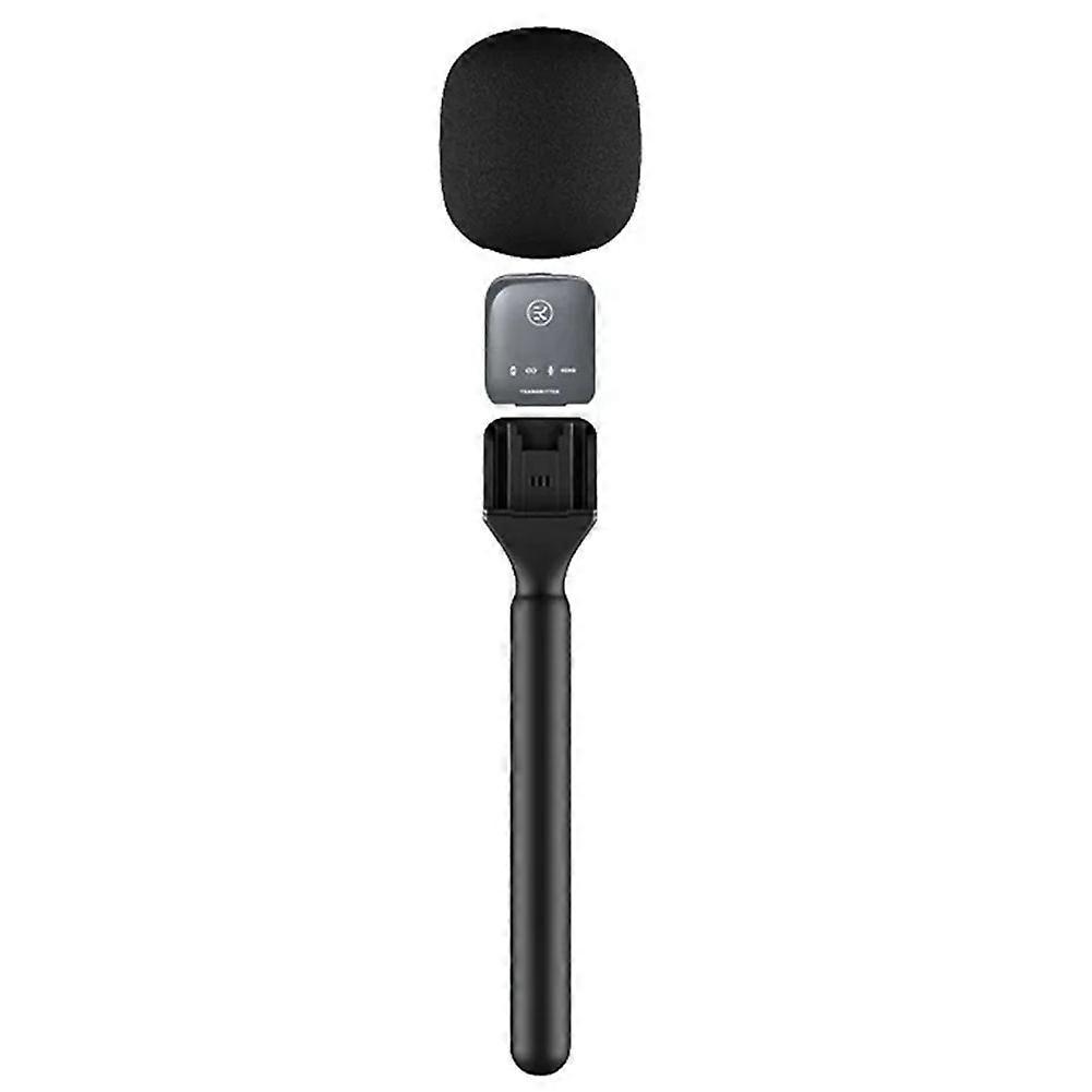 Handheld Wireless Microphone Adapter with Windshield Foam for Wireless Lavalier Microphone