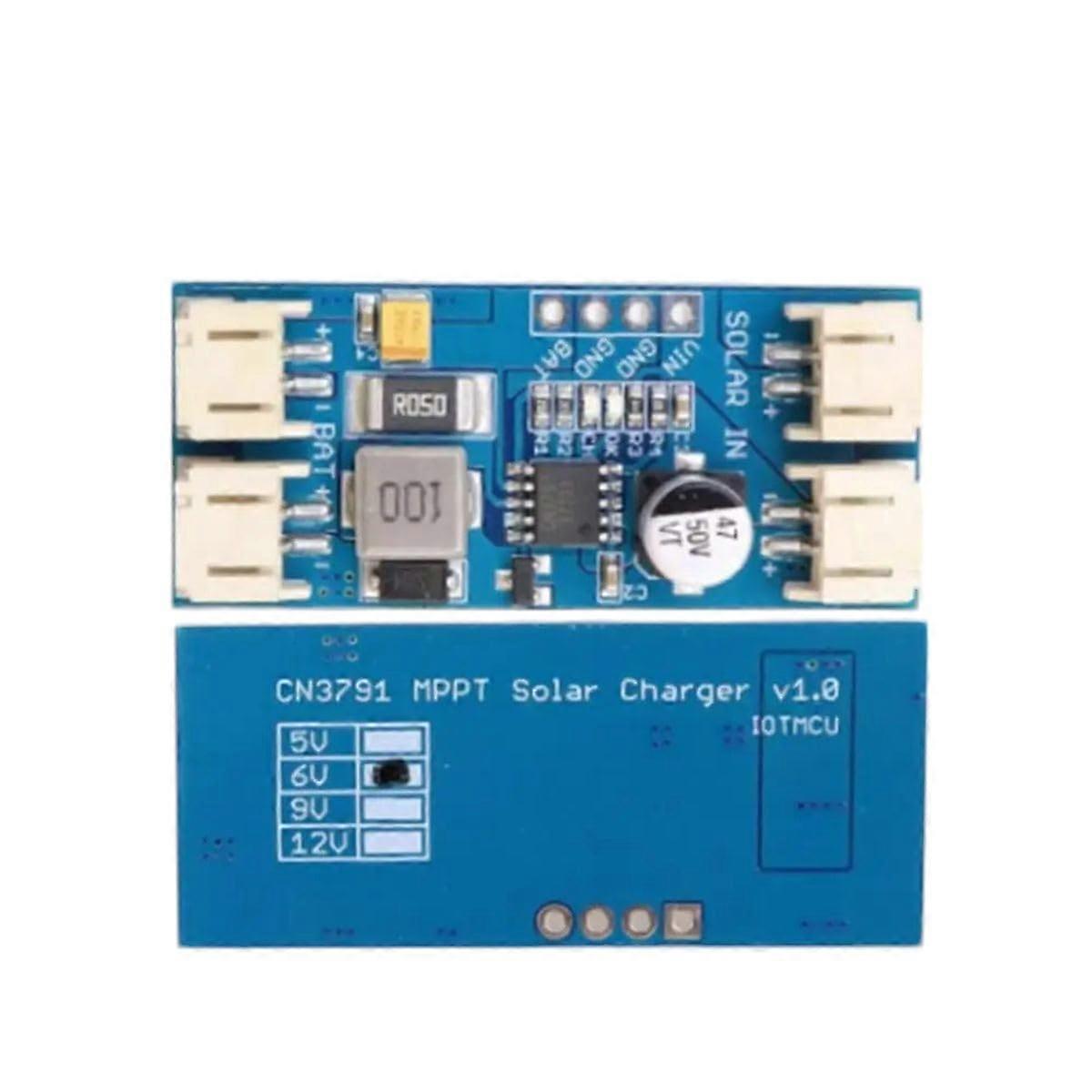 CN3791 MPPT Solar Charge Controller for 3.7V Lithium Battery, 5V12V Efficient Charging