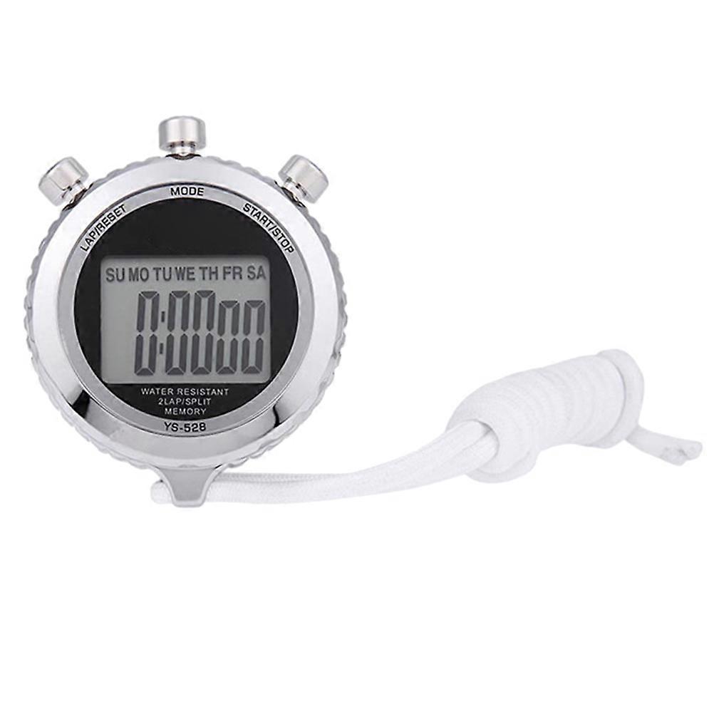 Electronic Timer for Sports Game Stopwatch for Timekeeping 1Pcs Silver Device