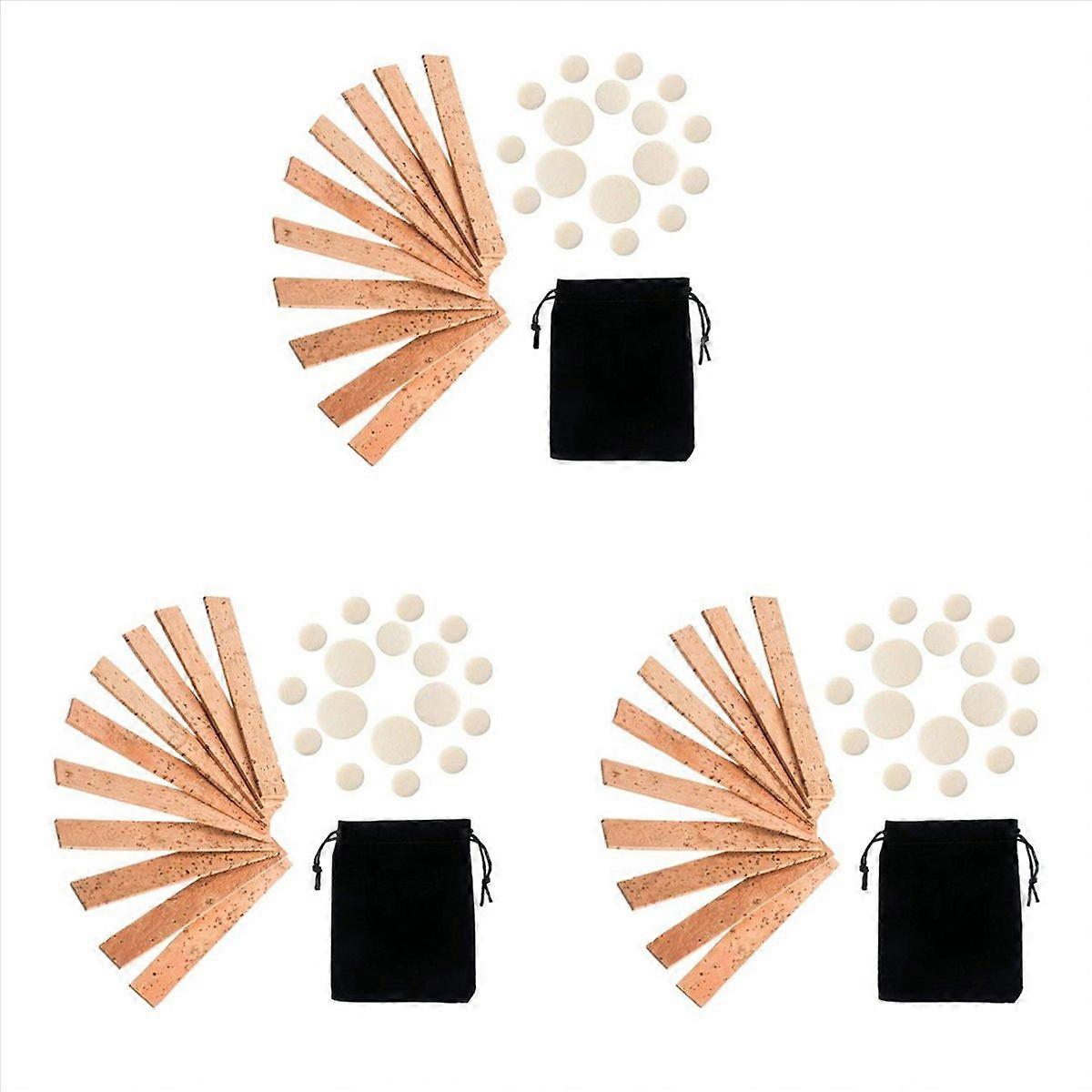 27Pcs Clarinet Instrument Replacement Kit, Include 10 Cork and 17 Pad