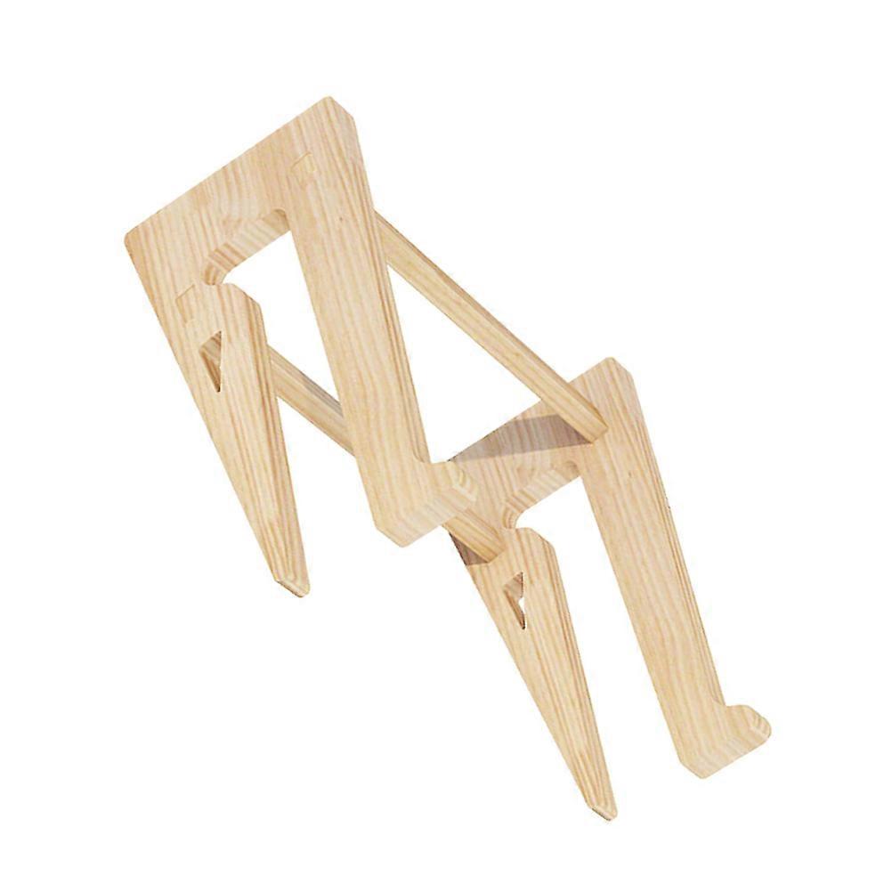 Wooden Laptop Rack Laptop Stand for 2Pcs Computer Heighten Bracket