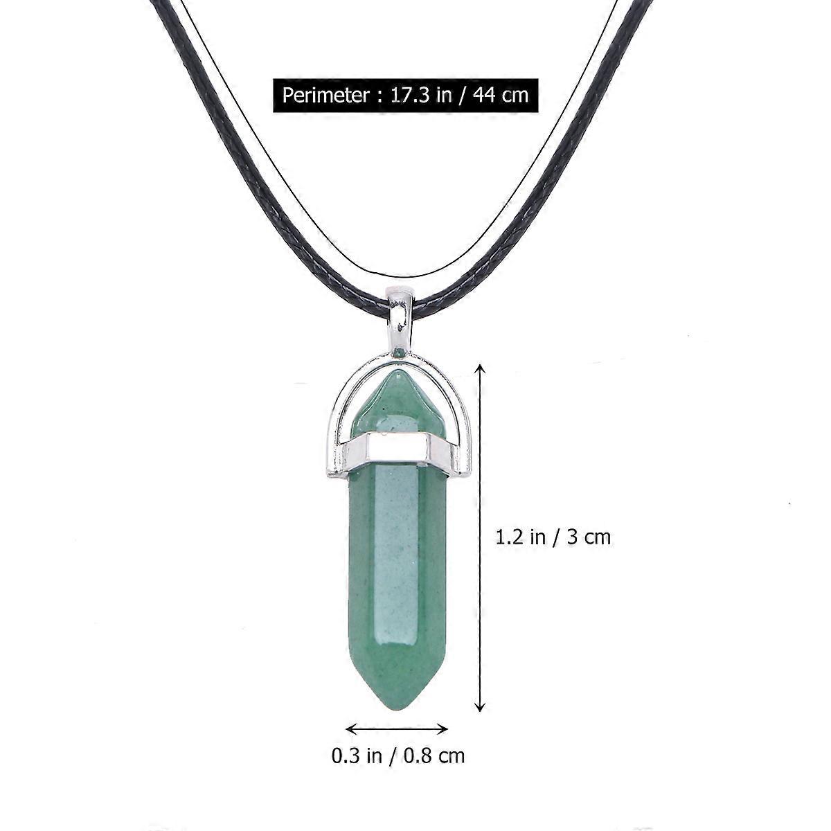 Unisex Dongling Jade Stone Pendant for Decoration Use Hexagonal Column