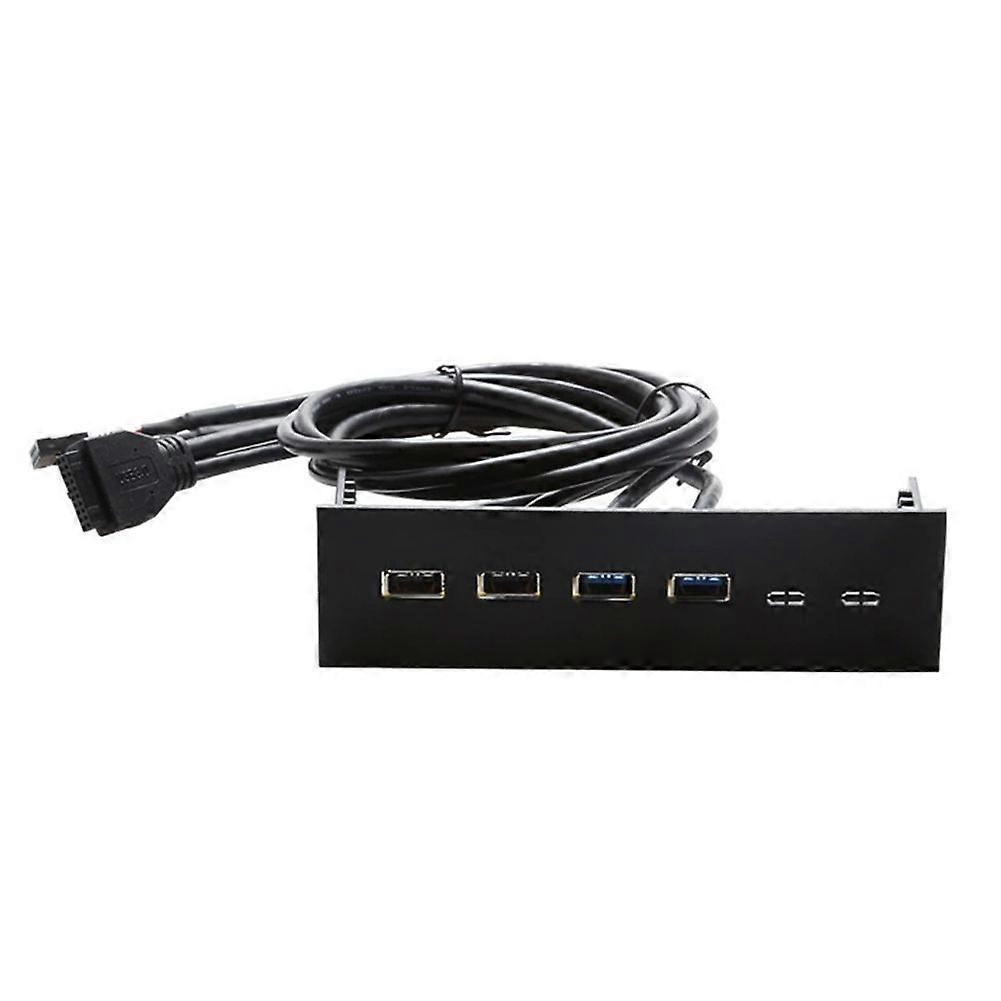Front Panel Hub Multifunction USB Hubs Computer Expansion Board Optical Drive Front Panel for PC Computer Plug and Play