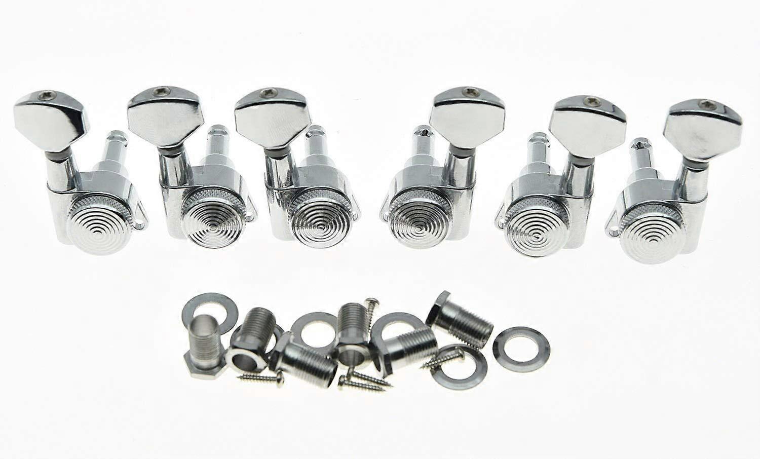 Locking Guitar Tuners Chrome Tuning Keys for 3onaSide Headstock Quick String Change