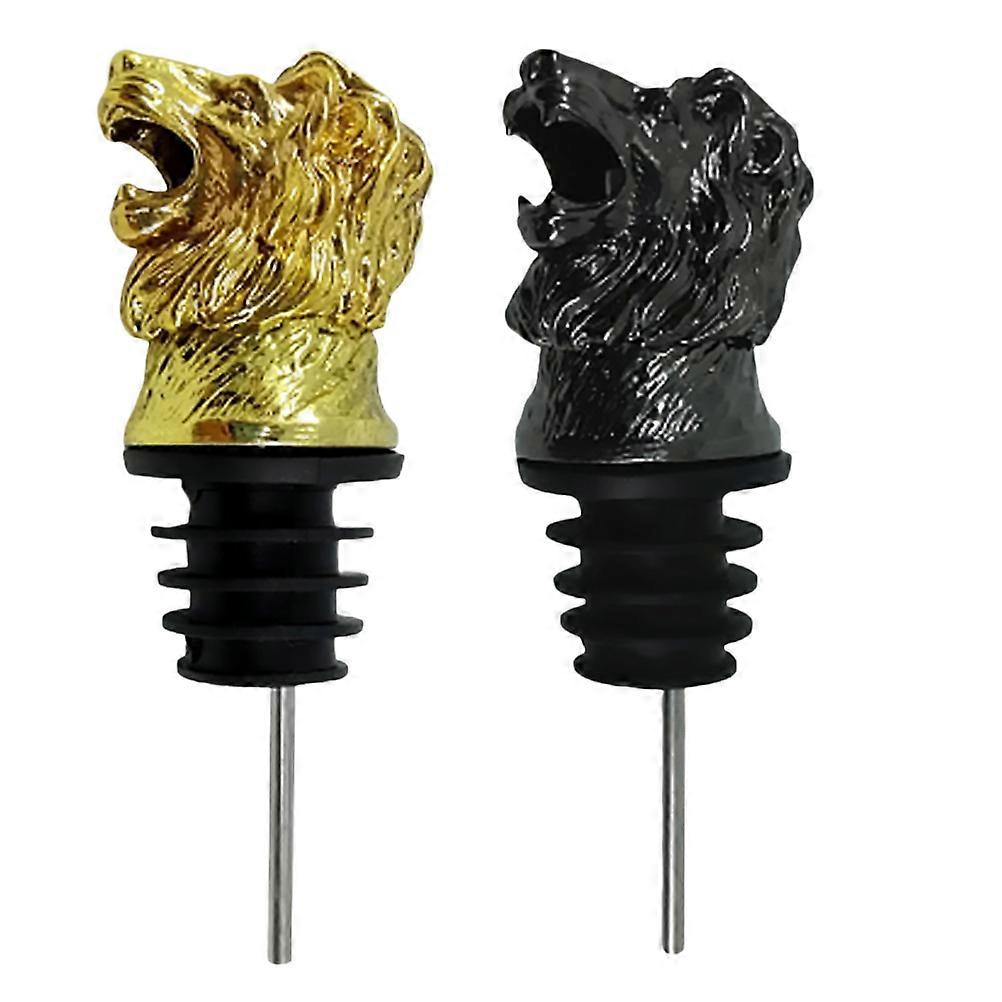 Pourer Lion Head Shape for 2Pcs Beverage Use