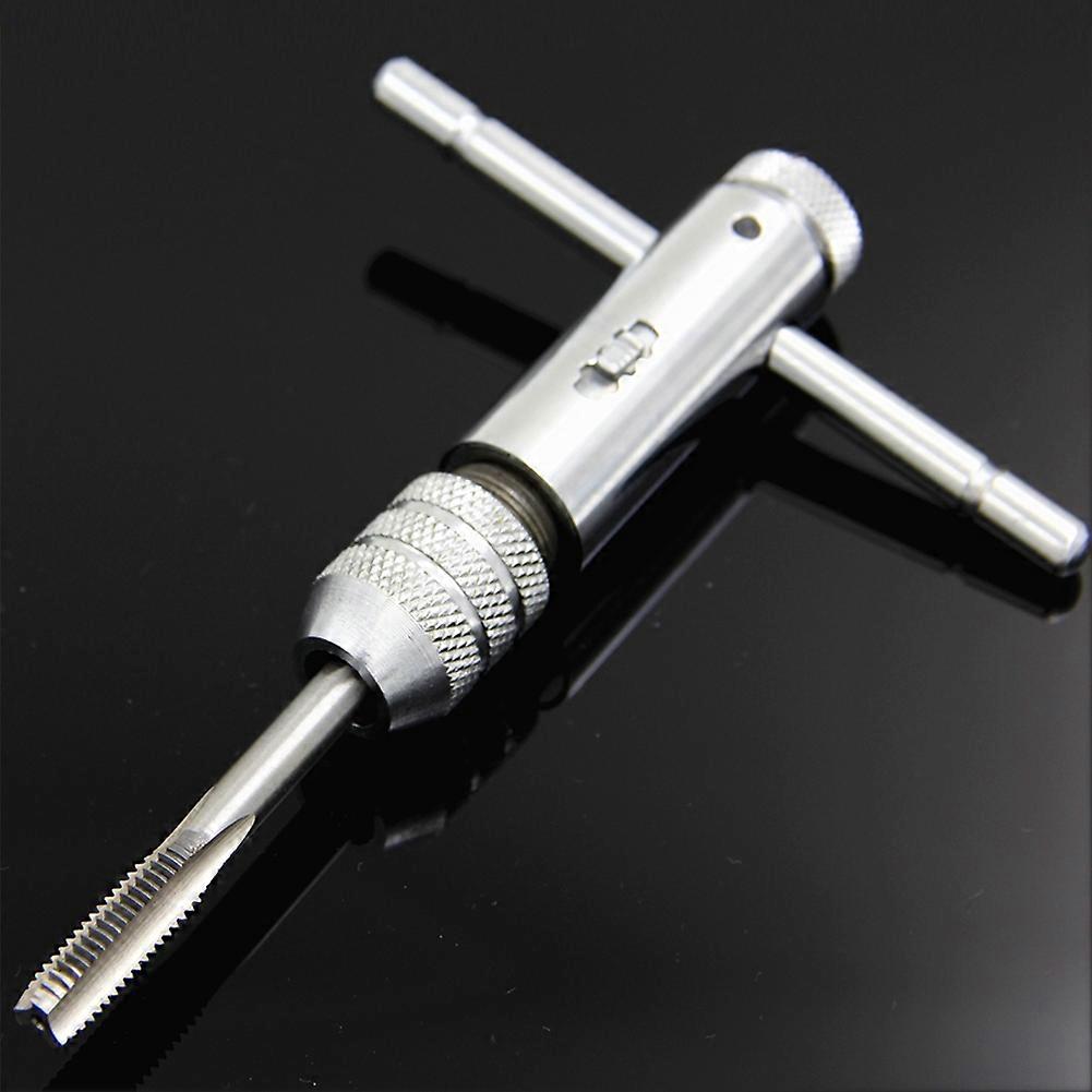 Ratchet T Handle Tap Wrench M3-M8 Adjustable Head for Machine Screw Threading