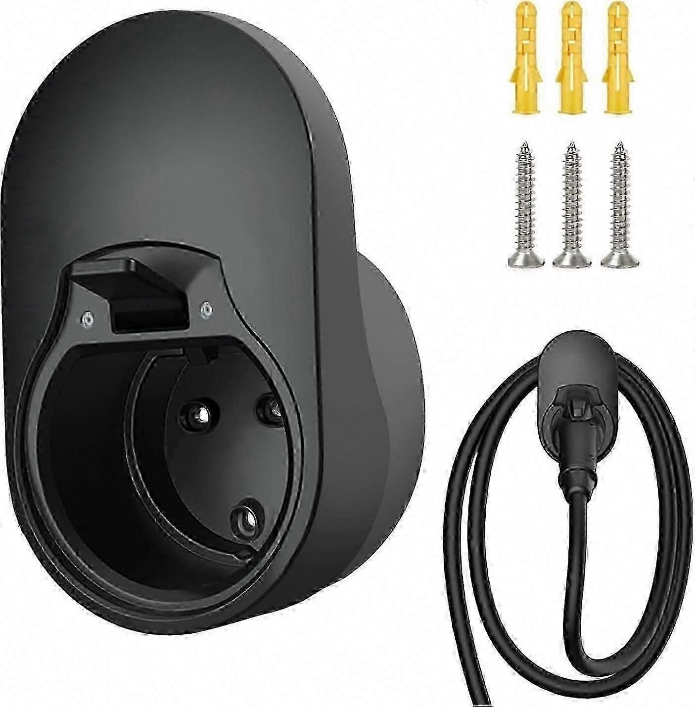 Wall Mount for EV Charger - Cable and Plug Holder, Compatible with Wallbox