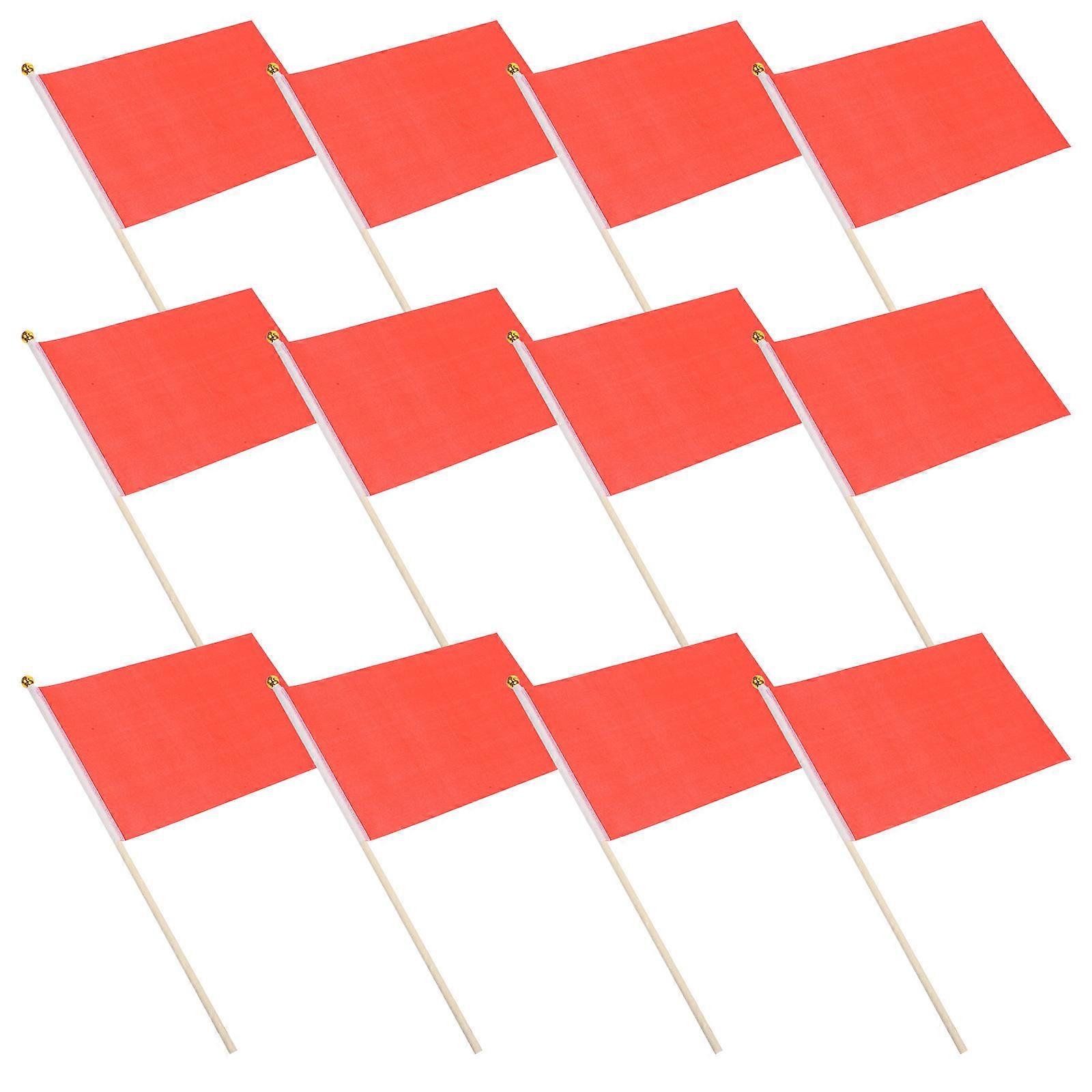 Colored Hand Flags Small Solid Flags for Party Decoration 125Pcs